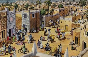 Den gamle og berømte byen Kano i Nigeria